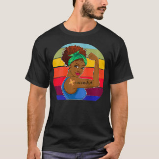 T-shirt Femmes Femmes J'Ai Été Vacciné Aux Africains-Améri
