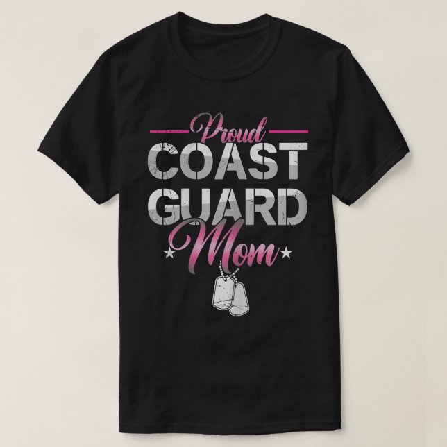 T-shirt Femmes Fier Garde côtière mamanMarine MilitaireVét (Design devant)