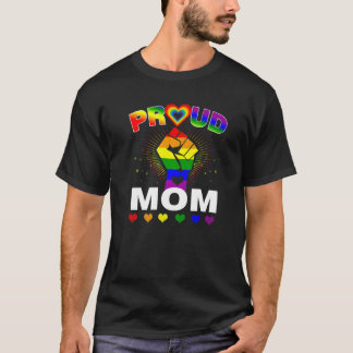 T-shirt Femmes Fier Maman Rainbow Lgbt Mois Gay pride