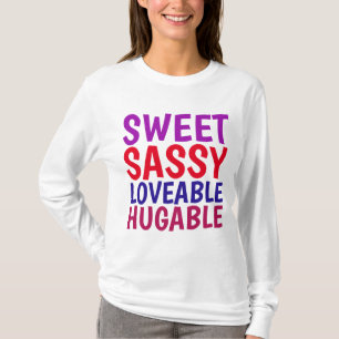 T-shirt FEMMES FILLES T-shirts, DOUCE DIRE HUGABLE