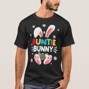T-shirt Femmes Filles Tante Oeufs Bunny Chasse Mignonne Pâ