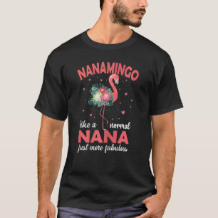 T-shirt Femmes Flamant rose Nanamingo Comme Une Flam Norma