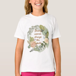 T-shirt femmes fortes changer le monde 8 mars égalité