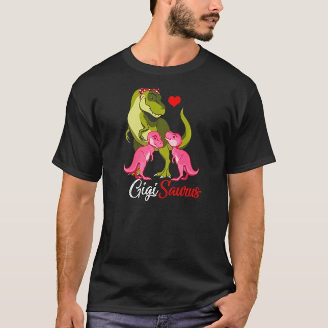 T-shirt Femmes Gigisaurus T Rex Gigi Maman Saurus Dinosaur (Devant)
