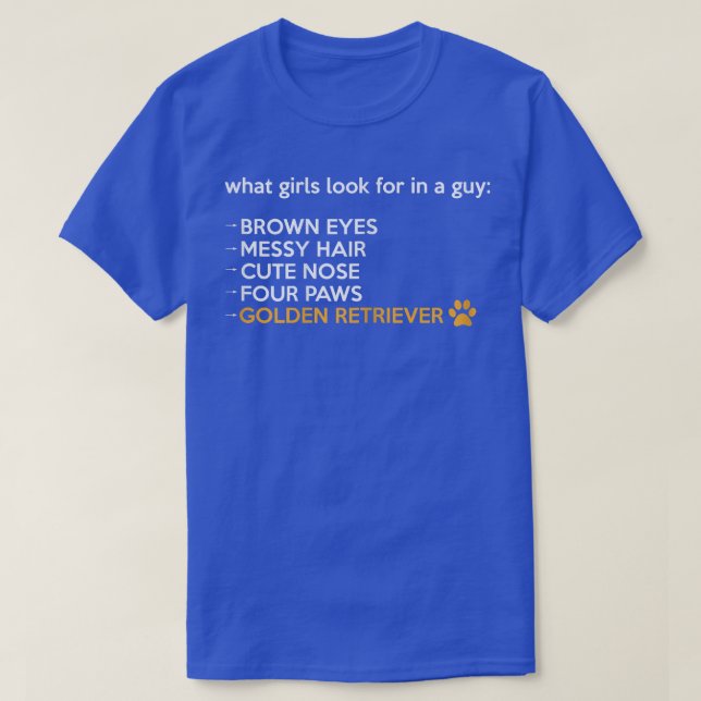 T-shirt Femmes Golden Retriever Amoureux de les chiens pou (Design devant)