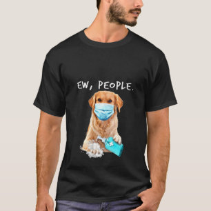 T-shirt Femmes Golden Retriever Ew Personnes Portant Un Vi