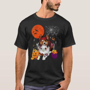 T-shirt Femmes Halloween Shetland Sheepdog Épouvantable Zo