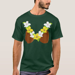 T-shirt Femmes Hawaii Coconut Bra Funny Hawaii Bikini Co