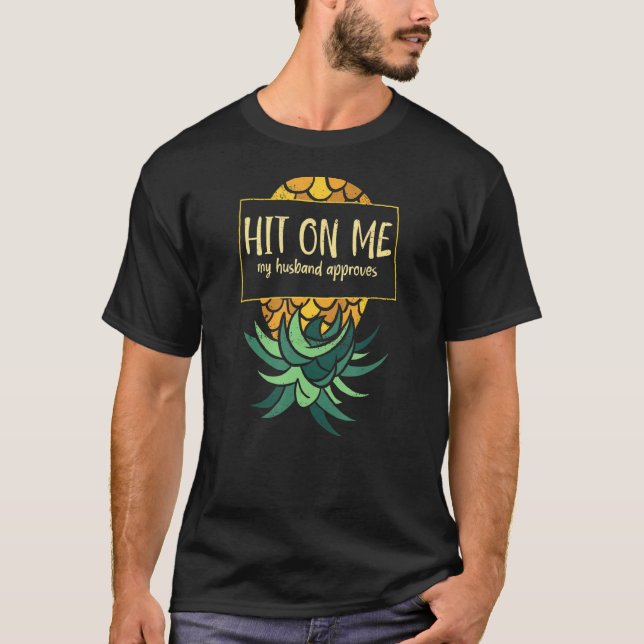 T-shirt Femmes Hommes à l'envers de l'ananas subtil Swinge (Devant)