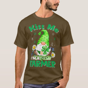 T-shirt Femmes Hommes Agriculteurs Gnome Saint Patricks Sh