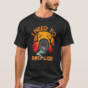 T-shirt Femmes hommes effrayant éffrayant Halloween sorciè