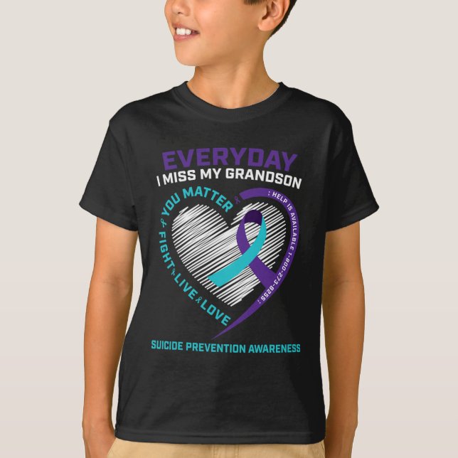 T-shirt Femmes Hommes Vous Comptez Prévention Grand-Fils S (Devant)