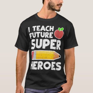 T-shirt FEMMES I Enseigner Future Superheroes School VNeck