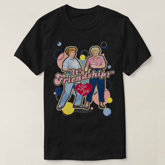 T-shirt Femmes I Love Lucy It's Friendship VNeck  (Design devant)