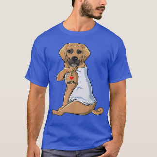 T-shirt FEMMES I Love Maman Tattoo Puggle Maman Amoureux d