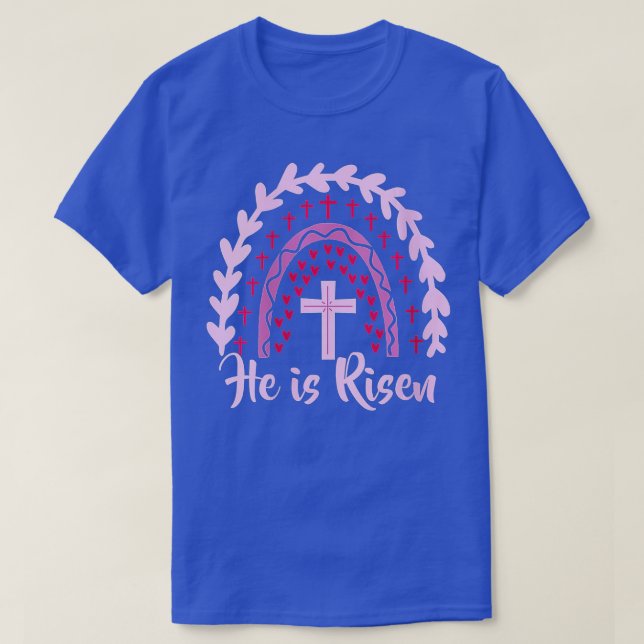 T-shirt Femmes Il est ressuscité Bible Jésus Résurrection  (Design devant)