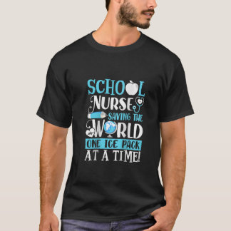 T-shirt Femmes Infirmière Sauvons Le Monde Une Ice Pack