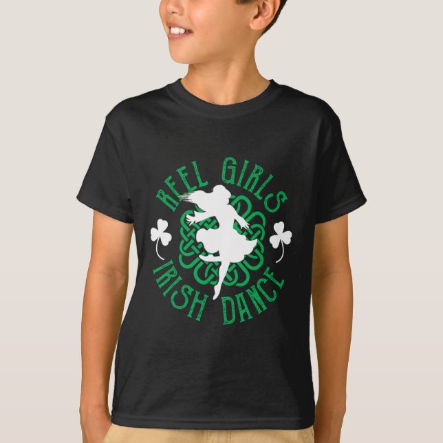 T-shirt Femmes Irlandais Step Dancer Step Danser Reel Girl (Devant)