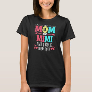 T-shirt Femmes J'Ai Deux Titres Maman Et Mimi Grand-Mère
