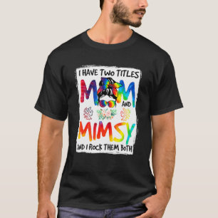 T-shirt Femmes J'Ai Deux Titres Maman & Mimsy Tie Dye Déco