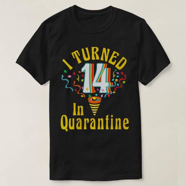 T-shirt Femmes J'ai eu 14 ans en quarantaine Retro Tshirt1 (Design devant)