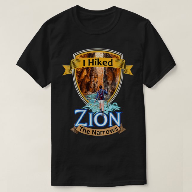 T-shirt Femmes J'Ai Randonné Sion Les Étroits Utah River A (Design devant)