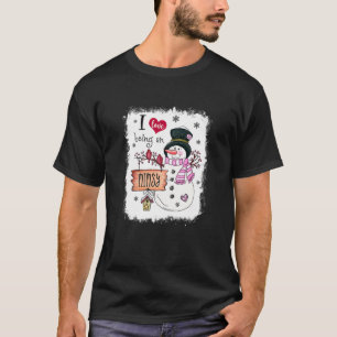 T-shirt Femmes J'Aime Être Un Mimsy Snowman Funn Noël