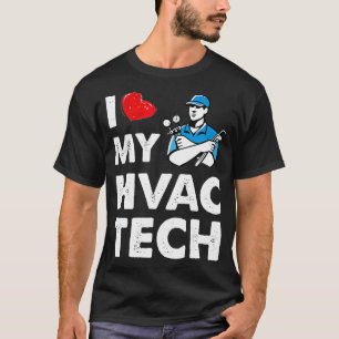 T-shirt Femmes J'aime Mon HVAC Tech Funny Technicien HVAC