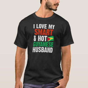 T-shirt Femmes J'Aime Mon Mari Guyanais Intelligent Et Cha