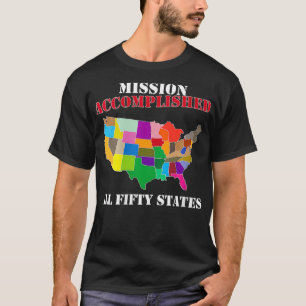 T-shirt Femmes Je l'ai fait Visiter tous les 50 Etats des 