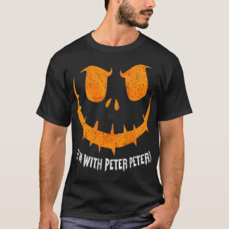 T-shirt Femmes Je Suis Avec Peter Couple Halloween Filles 