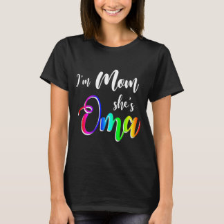 T-shirt Femmes Je suis maman Elle est Oma Lesbian Maman Fê