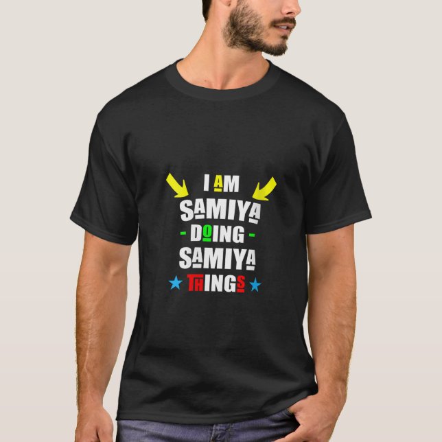 T-shirt Femmes Je suis Samiya Faire Samiya Choses Cool Drô (Devant)