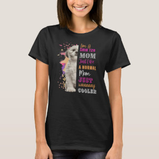 T-shirt Femmes Je suis un chih Tzu Maman LIke Une maman no