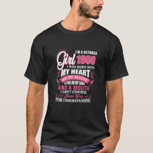 T-shirt Femmes Je suis une Octobre Filles 1960 60e anniver