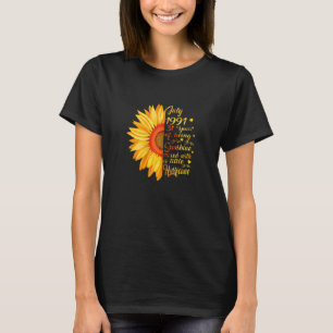 T-shirt Femmes Juillet Filles 1991 Anniversaire 31 ans Fab