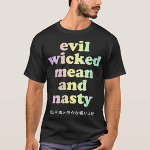 T-shirt Femmes Kawaii japonais Tet Pastel Goth Evil Wicked