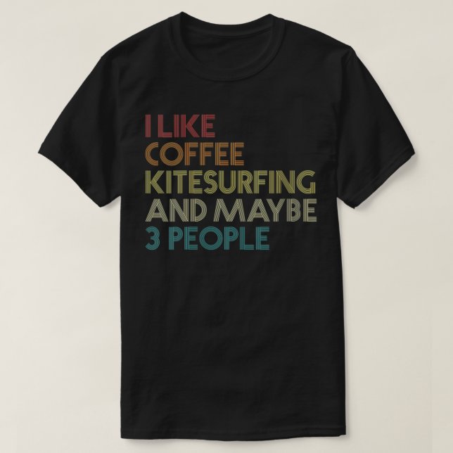 T-shirt Femmes Kitesurf Coffee Lover Kiteboarding Kites (Design devant)