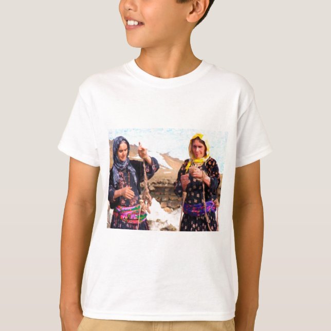 T-shirt Femmes kurdes - articles kurdes de cadeau pour le (Devant)