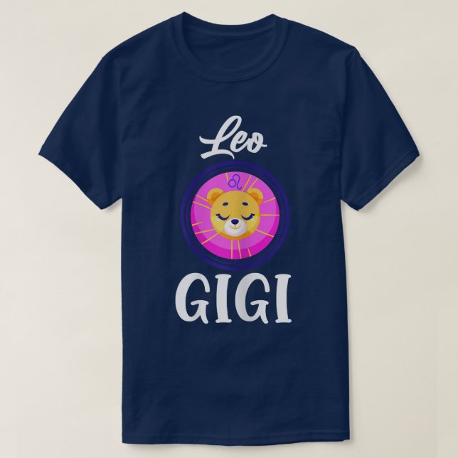 T-shirt Femmes Leo Gigi Horoscope Astrologie Grand-mère Z (Design devant)