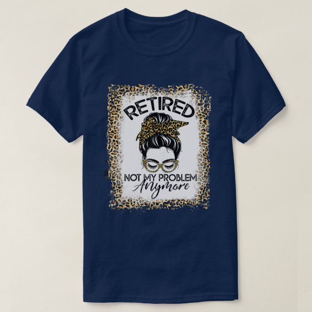 T-shirt Femmes Léopard Léopard Retraité Pas Mon (Design devant)