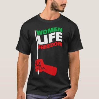 T-shirt Femmes Liberté De Vie Contre Les Femmes Iraniennes
