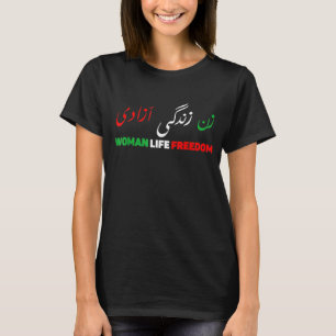 T-shirt Femmes Liberté de vie Zan Zendegi Azadi Farsi Sout