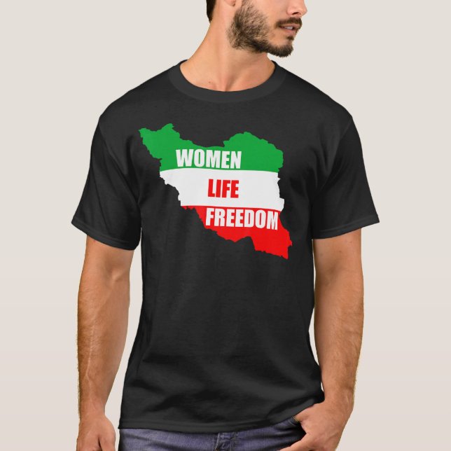 T-shirt Femmes Liberté Libre Iran Nous sommes avec la femm (Devant)