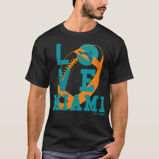 T-shirt Femmes Love Miami Sports Team Athletic Novelty Wom