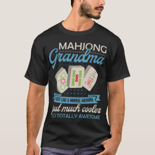 T-shirt Femmes Mahjong Chemise Funny Mahjong Grand-mère Je