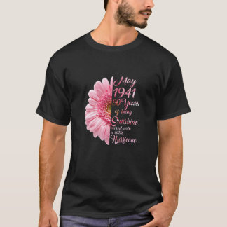 T-shirt Femmes Mai Fille 1941 T 80 Ans 80E Anniversaire