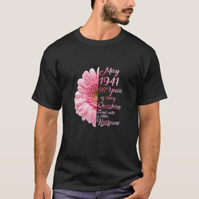 T-shirt Femmes Mai Fille 1941 T 80 Ans 80E Anniversaire (Devant)