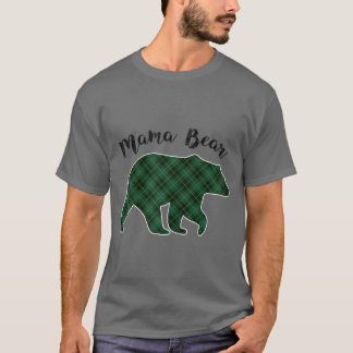T-shirt FEMMES Mama Ours Pajama de Noël Plaid Buffalo Fa