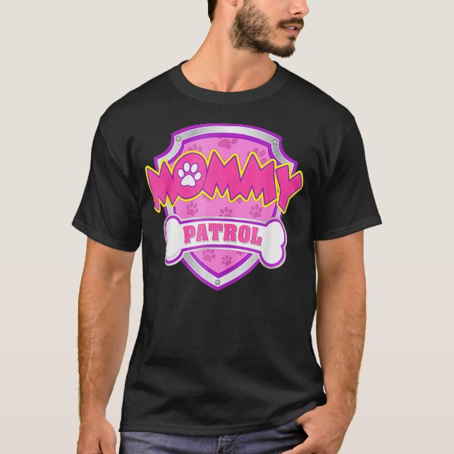 T-shirt FEMMES Maman Patrol Funny Maman fête cadeau Annive (Devant)